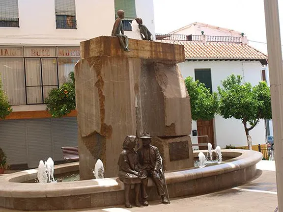 Just one of the water features in Lanjaron Granada province in Andalucia