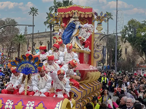 Celebrating Three Kings Day in Seville - 5 January 2024