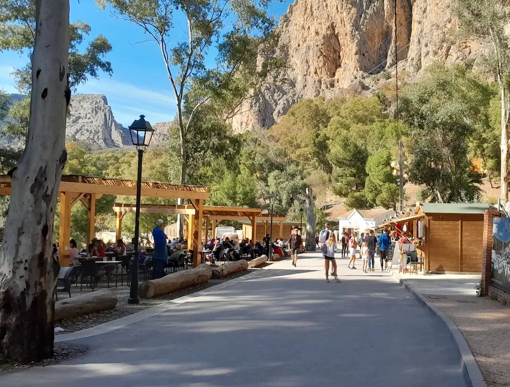 Picnic area at the end of Caminito del rey