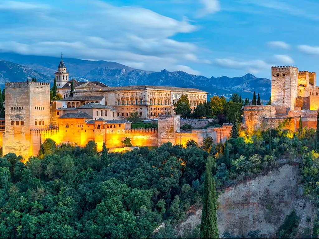 The Alhambra from the Albaicin district - UNESCO World Heritage Sites