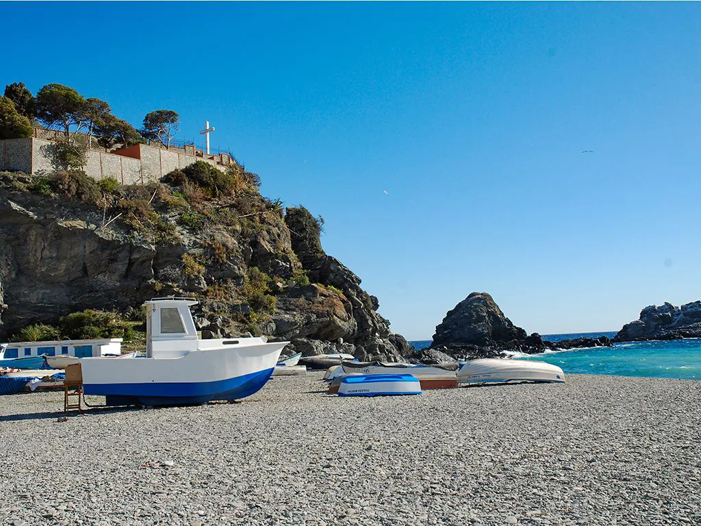 Almunecar beach scene