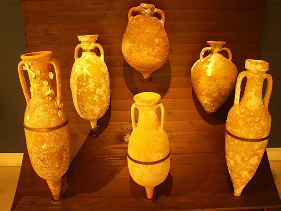 Amphorae at Cadiz museum