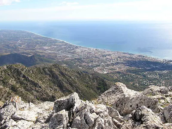 Looking down on Marbella, La Concha