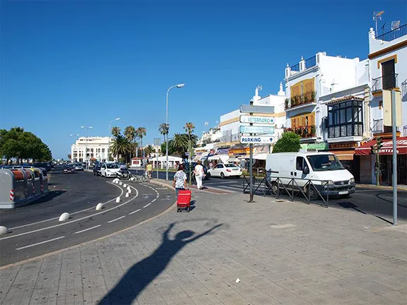 Ayamonte town alongside the marina