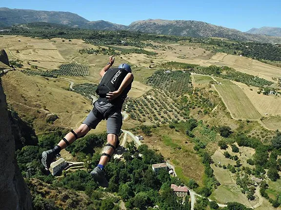 BASE jumping