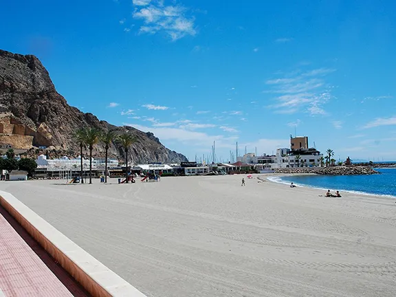 Beach at Aguadulce on the Costa Almeria