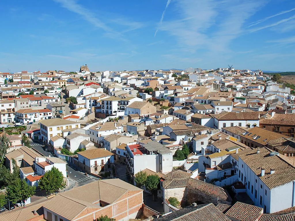 Baños del Encina from castle walls