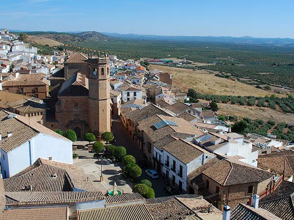 Baños del Encina from castle walls