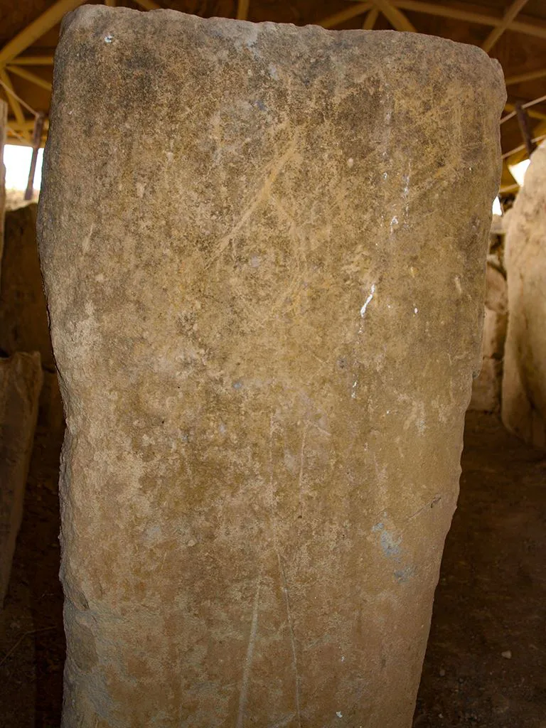 Engraved orthostat - Dolmen Alberite