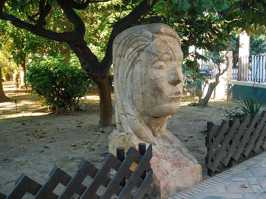 Syrian sculpture - El Majuelo park Almunecar