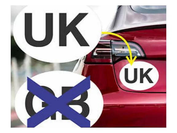 GB Car Stickers Out - UK In