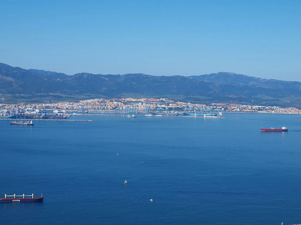 Algeciras from Gibraltar 