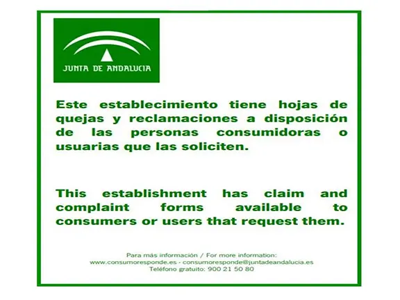How to make a Complaint using the hoja de reclamacion in Andalucia