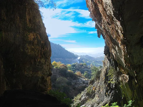 Cueva del Agua tunnel Quesada Jaen province in Andalucia