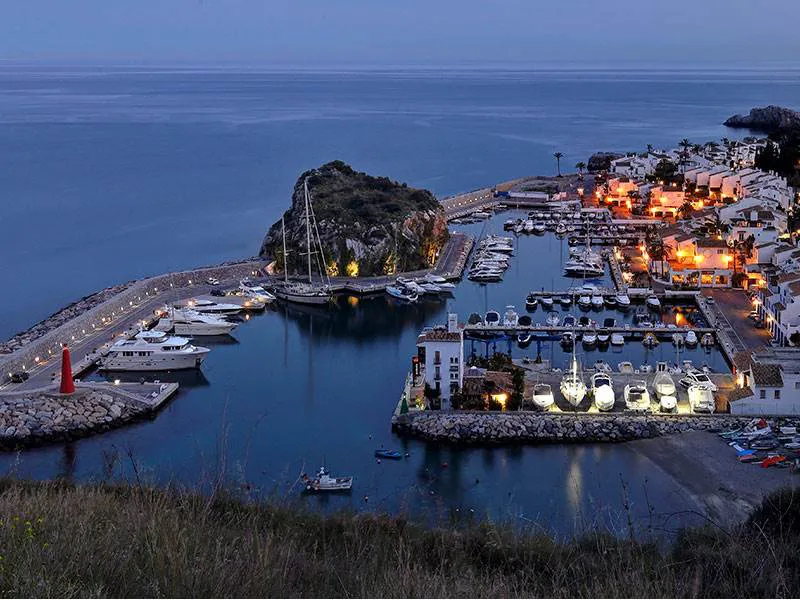 La Herradura, a seaside town and Marina del Este on the Costa Tropical