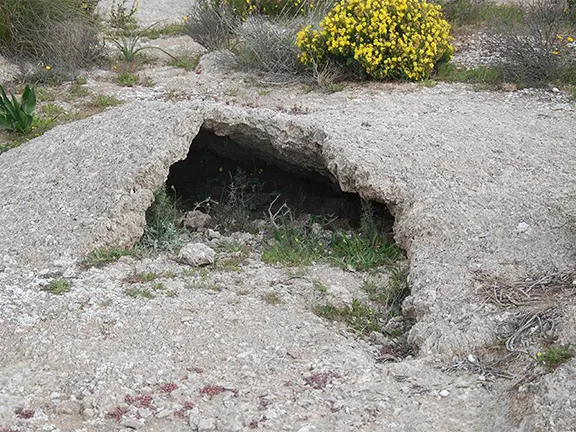 Gypsum Tumulus with Sorbas sunrise