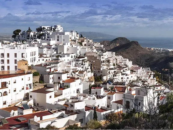 Mojacar cascading down the hill