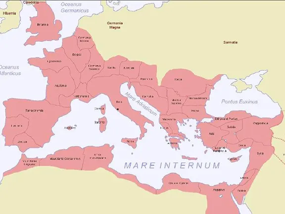 Greatest extent of Roman Empire