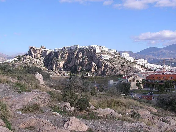 Salobrena from the West Granada province in Andalucia