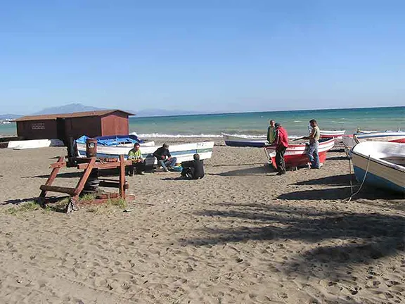 San Luis de Sabinillas a small fishing village on the Costa del Sol