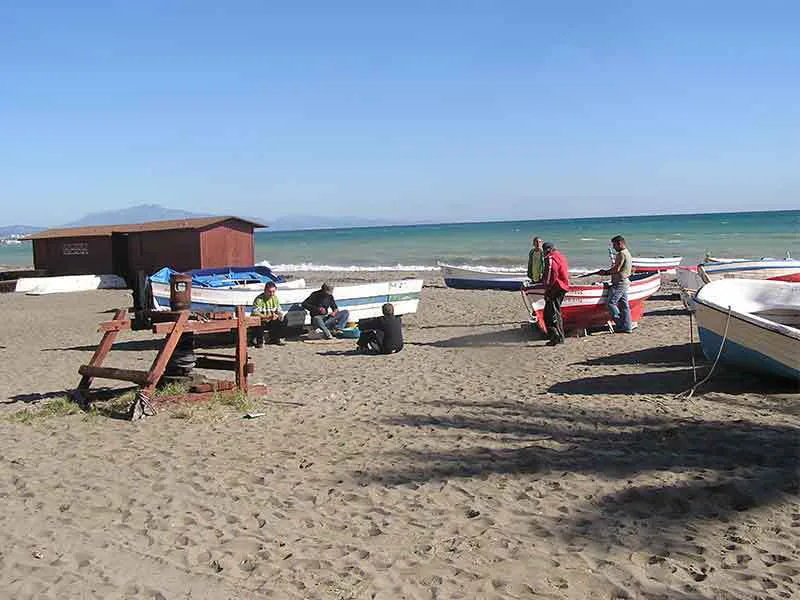 San Luis de Sabinillas a small fishing village on the Costa del Sol