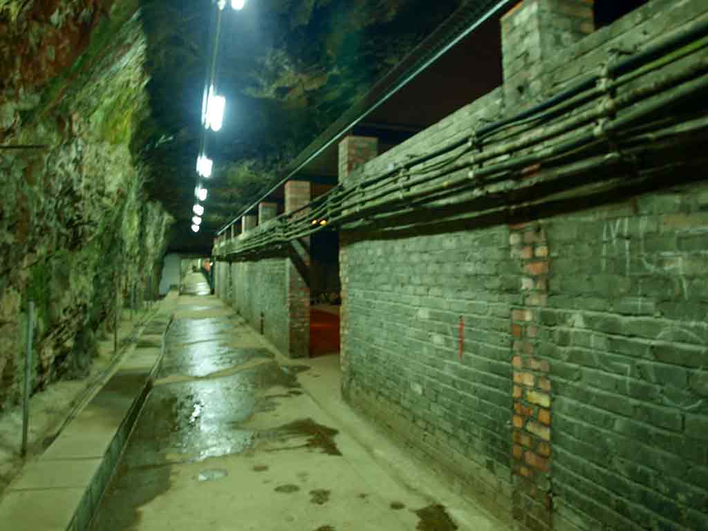 World War II Tunnels storerooms and barracks