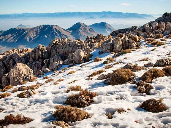 Sierra Magina in winter