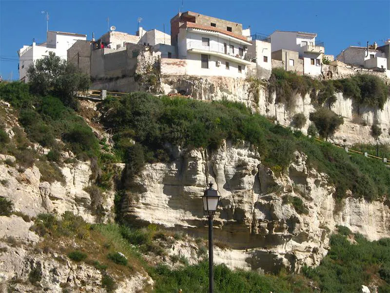 Houses overlooking the Rio Aquas, Sorbas