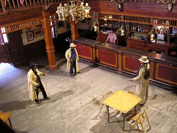 Gunfight at the saloon