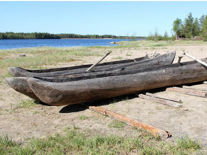 Mesolithic style canoes
