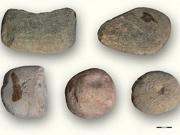 Mesolithic grinding stones