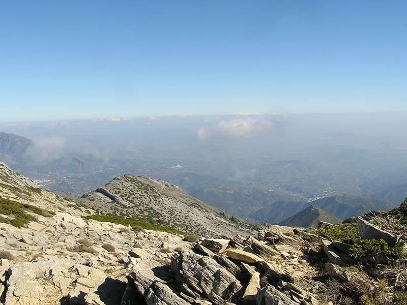 Ascent of Torrecilla in the Sierra Nieves